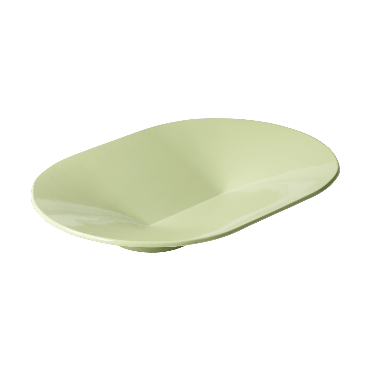 Muuto Mere skål 52x36 cm Light Green | Skandinavisk Design | Serveringsfat & Uppläggningsfat | Grön
