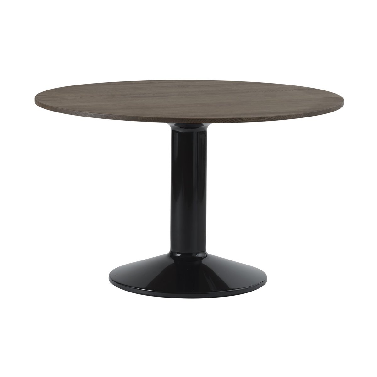 Muuto Midst pelarbord 120 cm Dark Oiled Oak-Black | Skandinavisk Design | Matbord | Brun