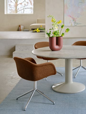 Midst pelarbord Ø140 cm - Grey marble-grey - Muuto