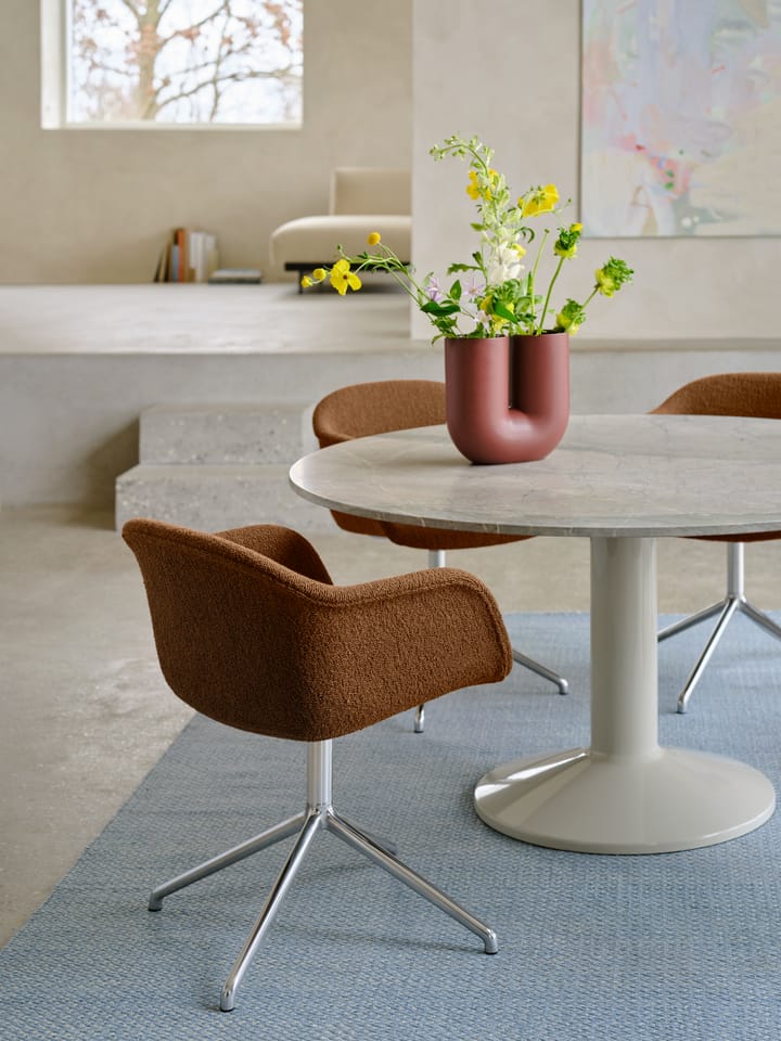 Midst pelarbord Ø140 cm, Grey marble-grey Muuto