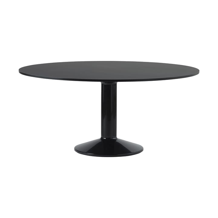 Midst pelarbord Ø160 cm - Black Linoleum-Black - Muuto