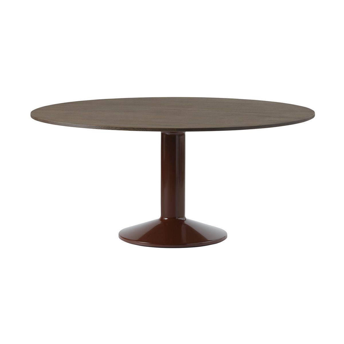 Muuto Midst pelarbord 160 cm Dark Oiled Oak-Dark Red