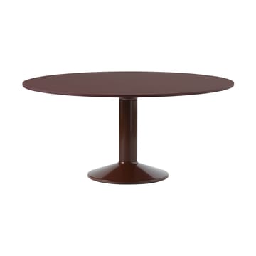 Midst pelarbord Ø160 cm - Dark Red Linoleum-Dark Red - Muuto