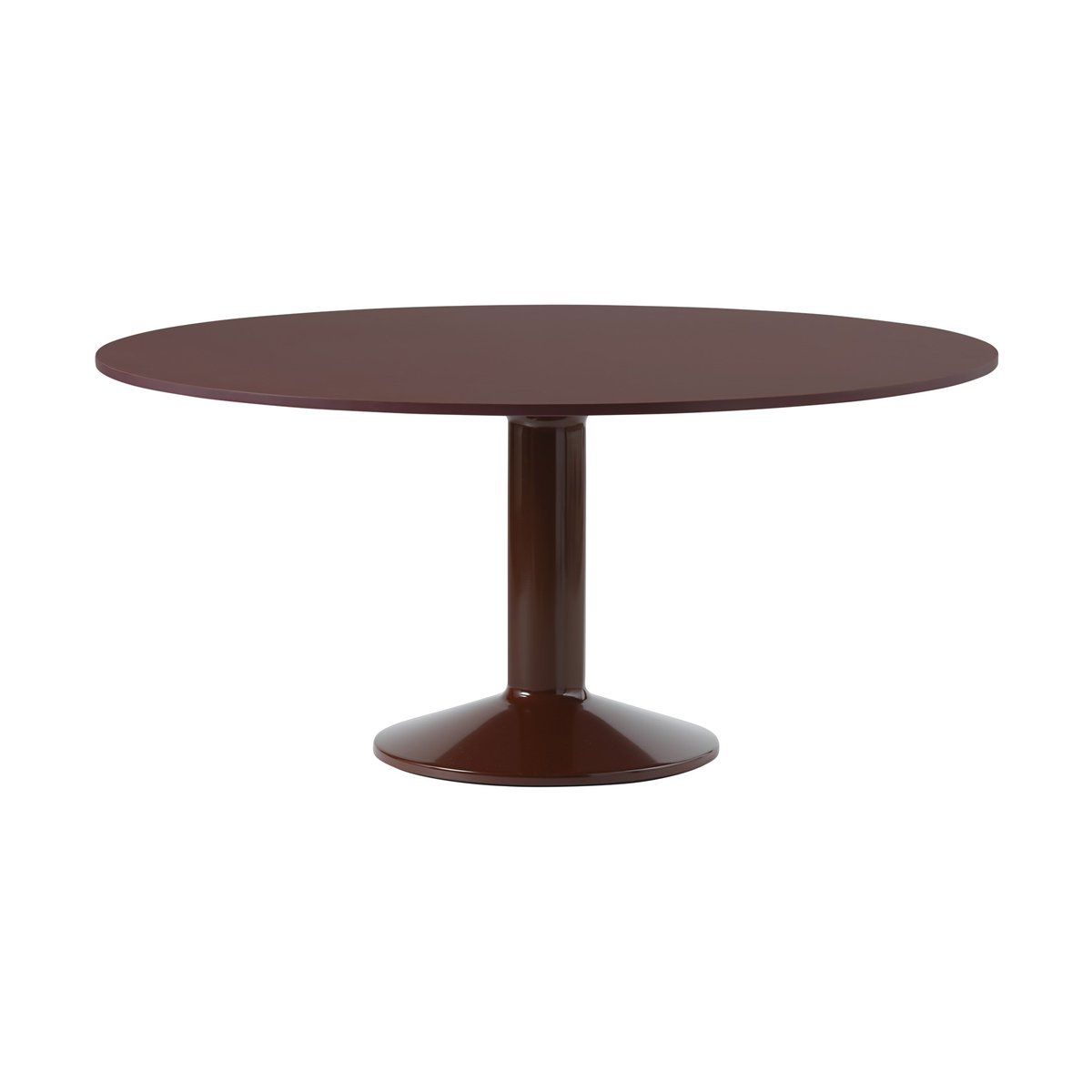 Muuto Midst pelarbord 160 cm Dark Red Linoleum-Dark Red