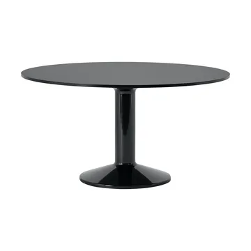 Midst pelarbord - Black nanolaminate-black, Ø140 cm - Muuto