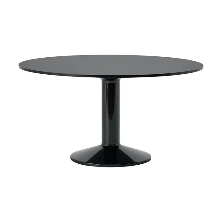 Midst pelarbord - Black nanolaminate-black, Ø140 cm - Muuto
