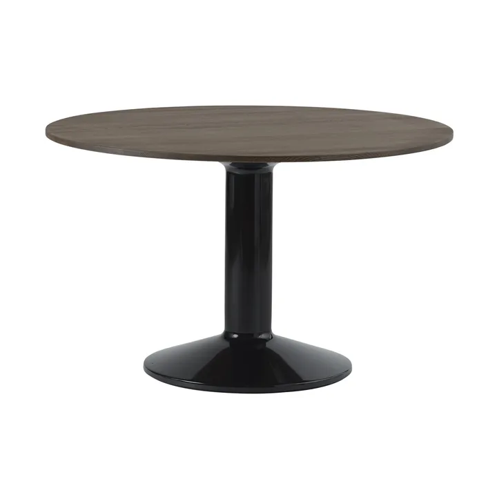 Midst pelarbord - Dark oiled oak-black, Ø120 cm - Muuto