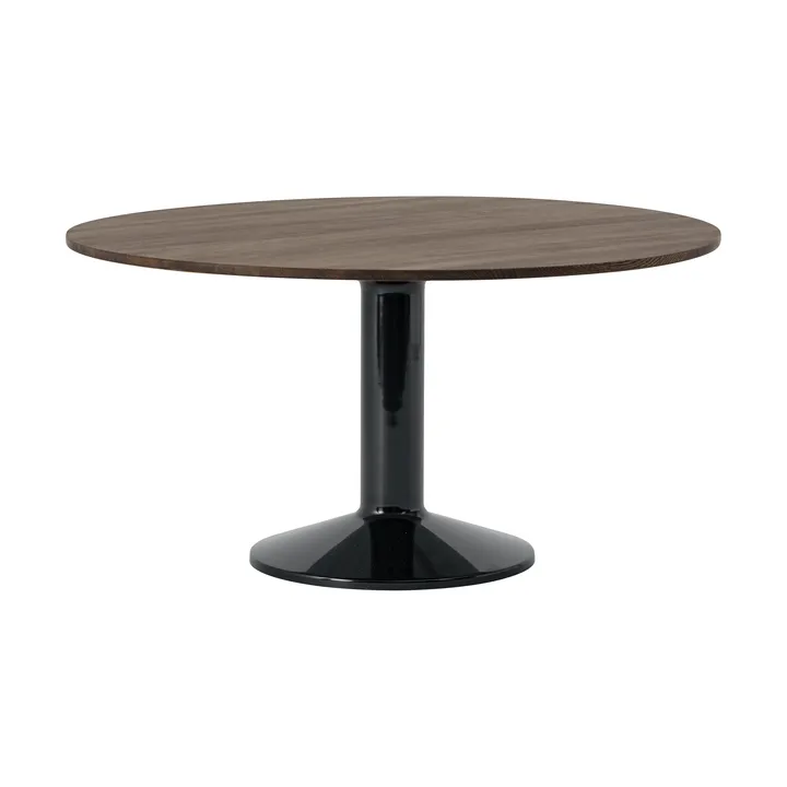 Midst pelarbord - Dark oiled oak-black, Ø140 cm - Muuto