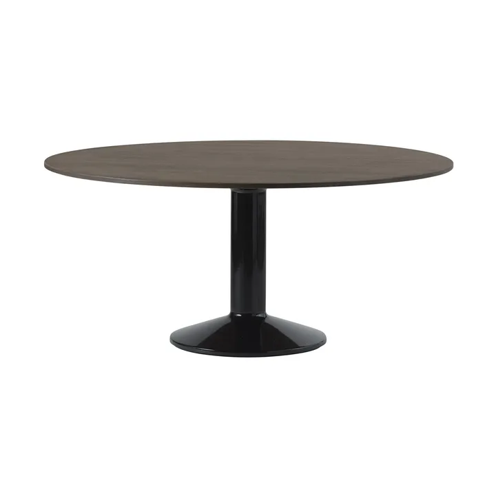 Midst pelarbord - Dark oiled oak-black, Ø160 cm - Muuto