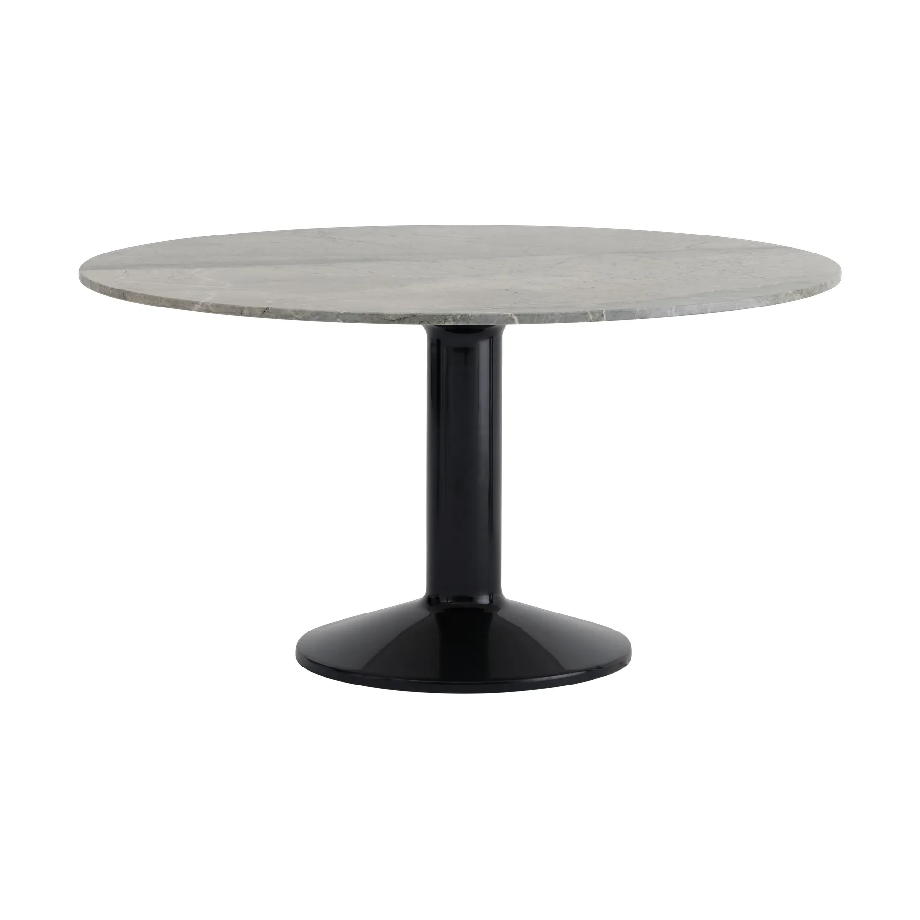 Midst pelarbord, Grey marble-black, Ø140 cm Muuto