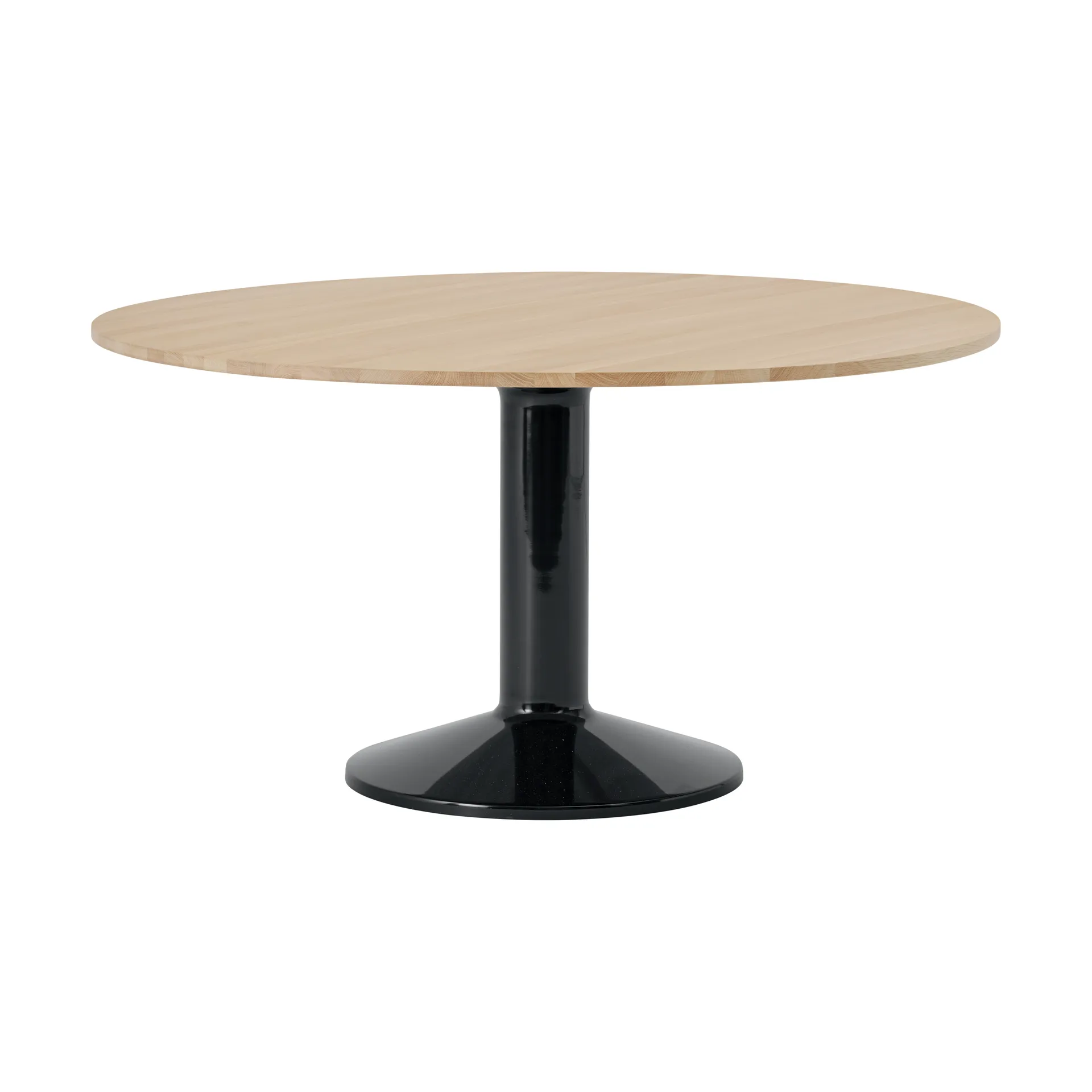 Midst pelarbord, Oiled oak-black, Ø140 cm Muuto