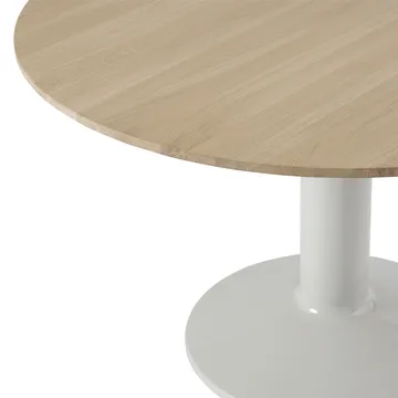 Midst pelarbord - Oiled oak-grey, Ø120 cm - Muuto