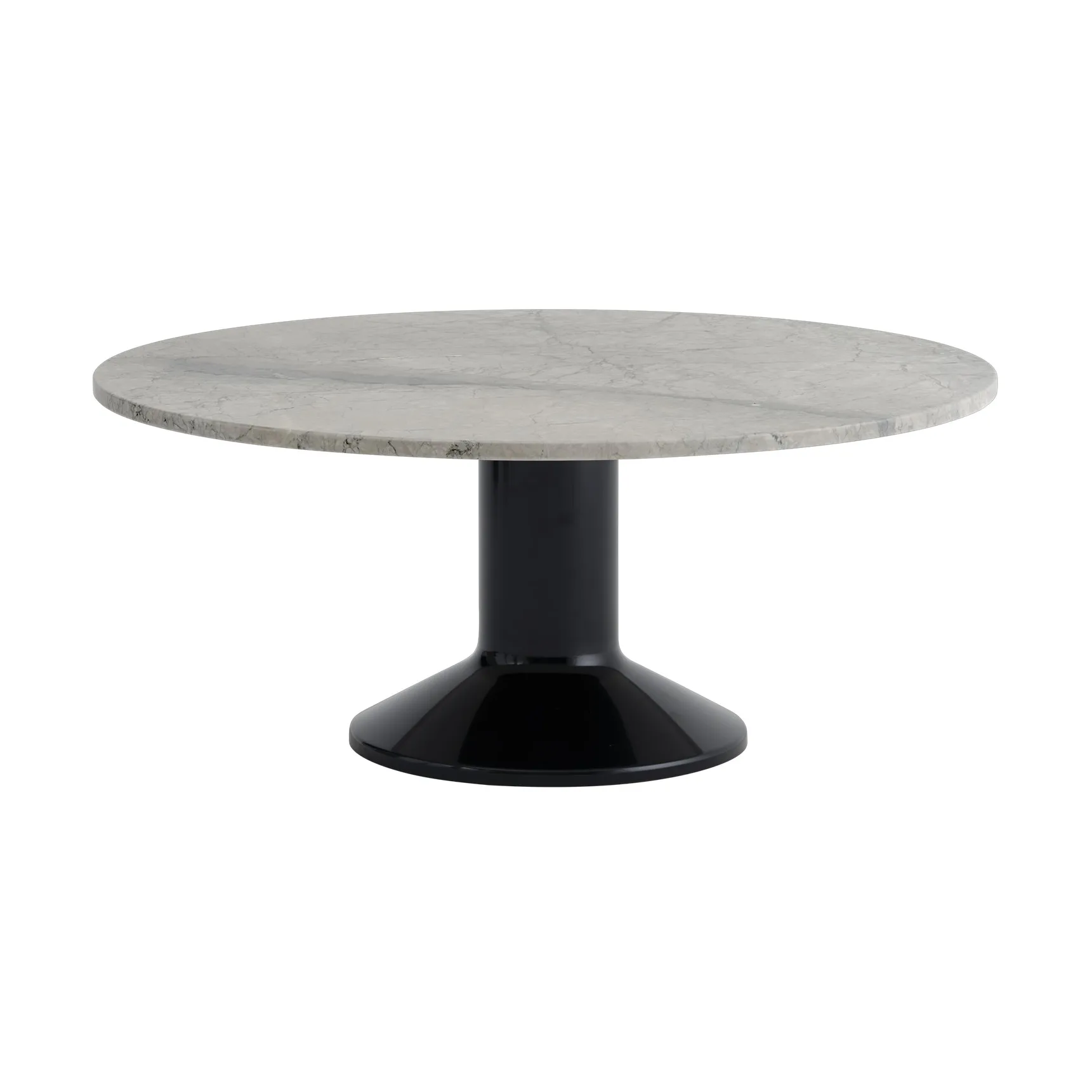 Midst soffbord, Grey marble-black, Ø90 cm Muuto