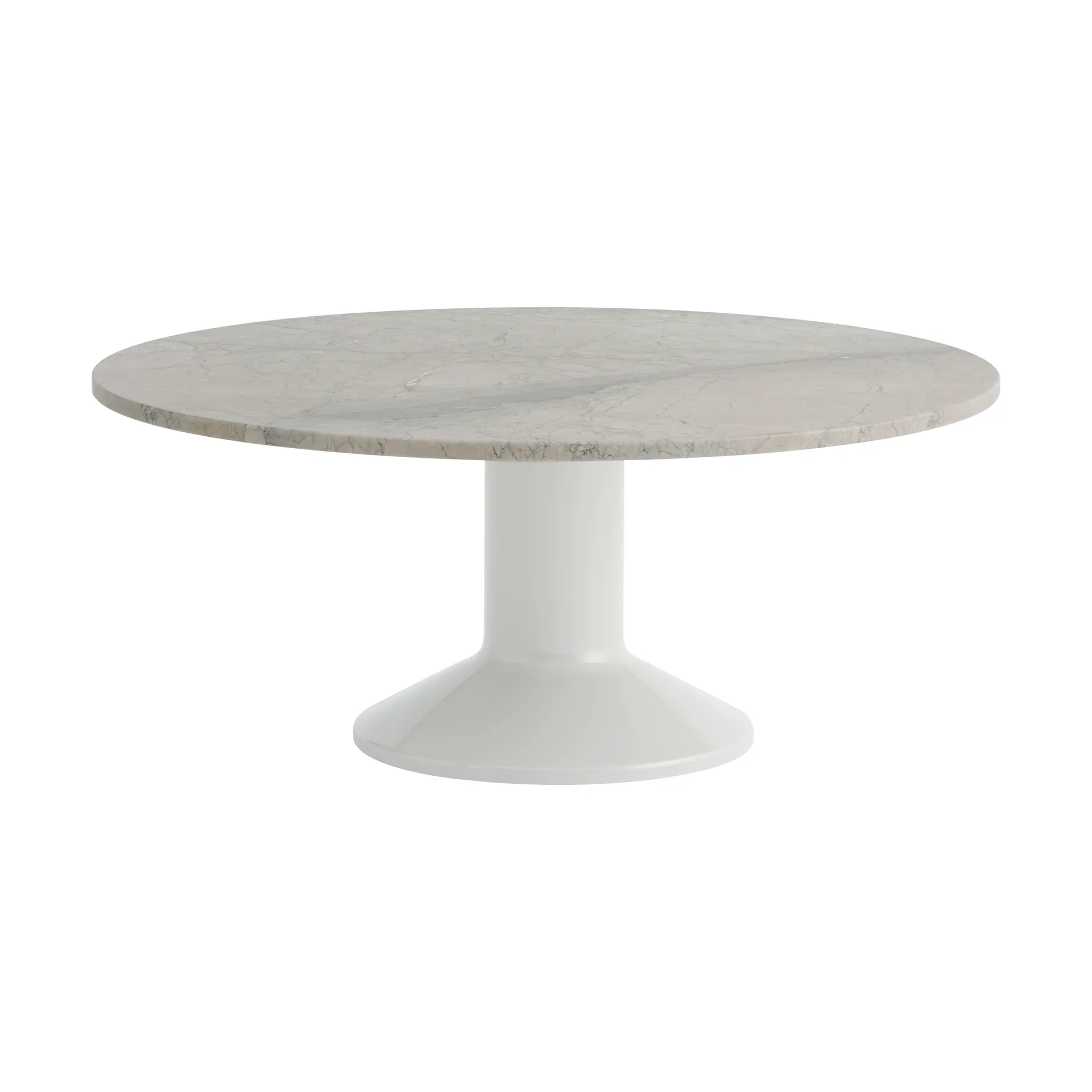 Midst soffbord, Grey marble-grey, Ø90 cm Muuto