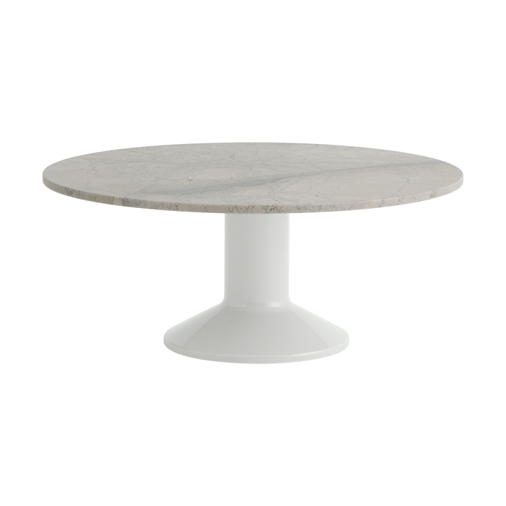 Midst soffbord - Grey marble-grey, Ø90 cm - Muuto