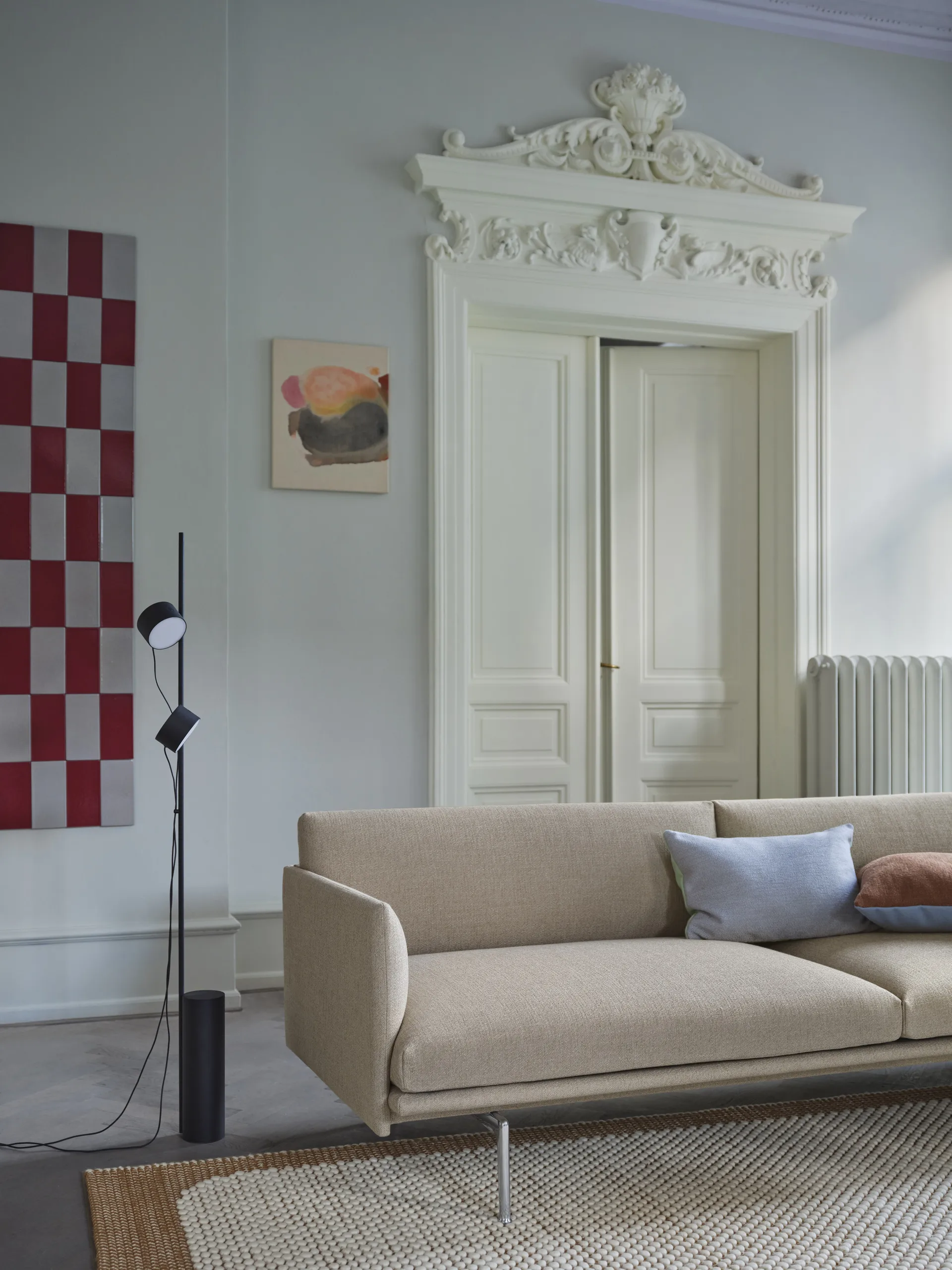 Mingle kudde 35x55 cm, Light Blue-Mint Muuto