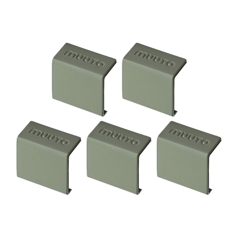 Muuto Mini förvaringssystem clips 5-pack Dusty green