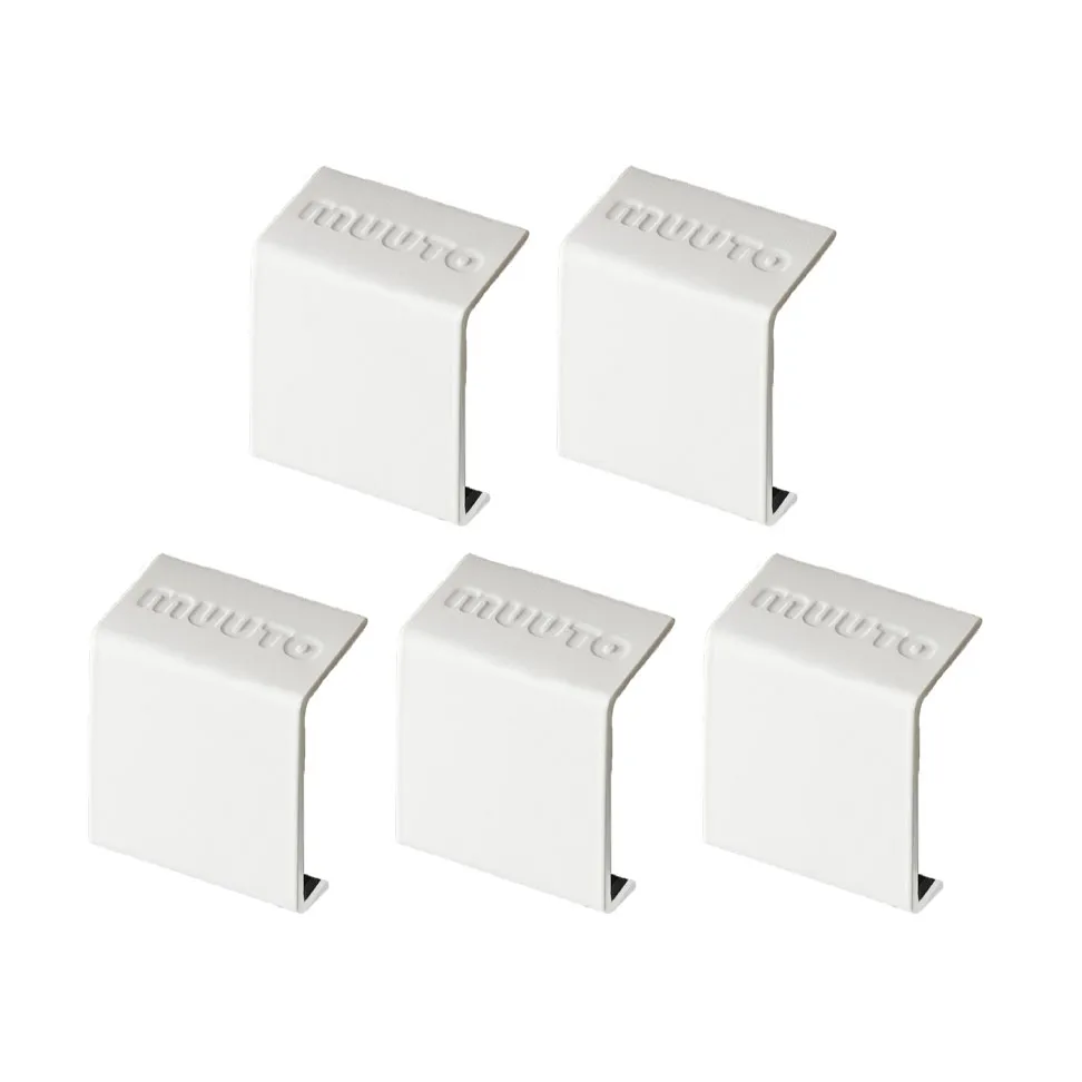 Mini förvaringssystem clips 5-pack, White Muuto