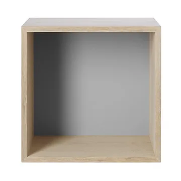 Mini förvaringssystem hylla medium - Oak-Light grey - Muuto