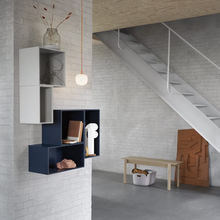 Mini stacked förvaringssystem large, Midnight blue Muuto