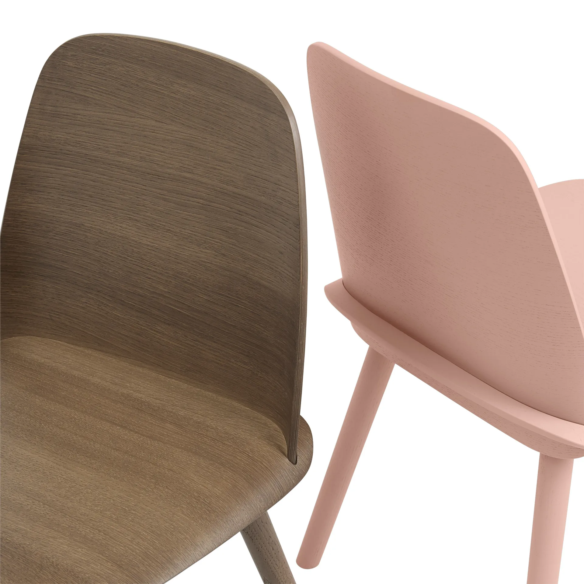 Nerd stol, Stained dark brown Muuto