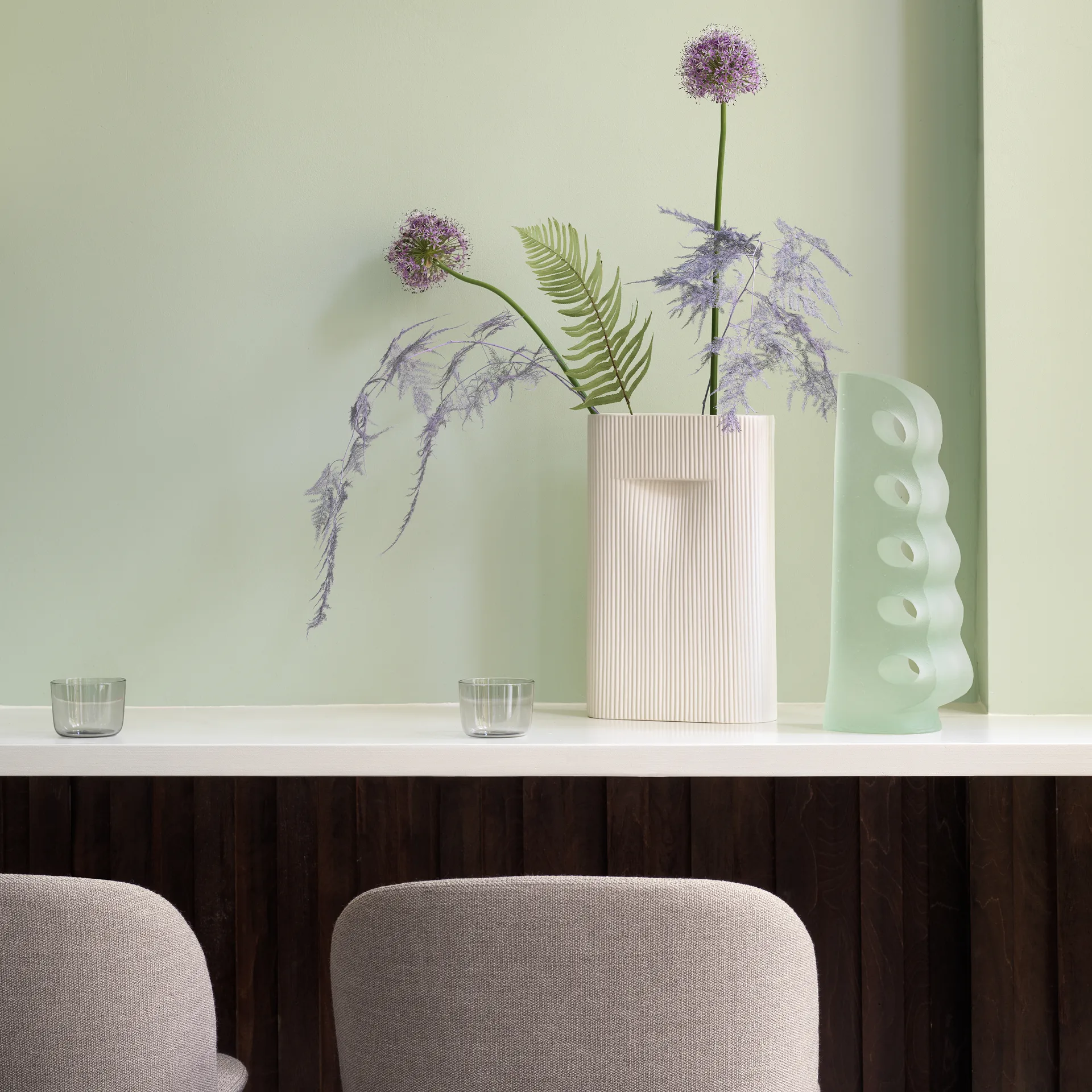 Oslo barstol kromade ben, Ocean 32 Muuto