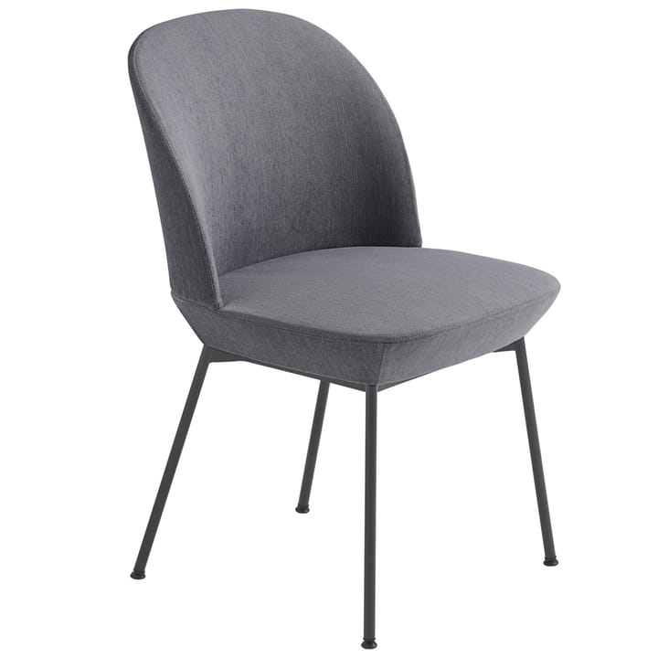 Oslo matstol svarta ben - Still 161-Anthracite black - Muuto