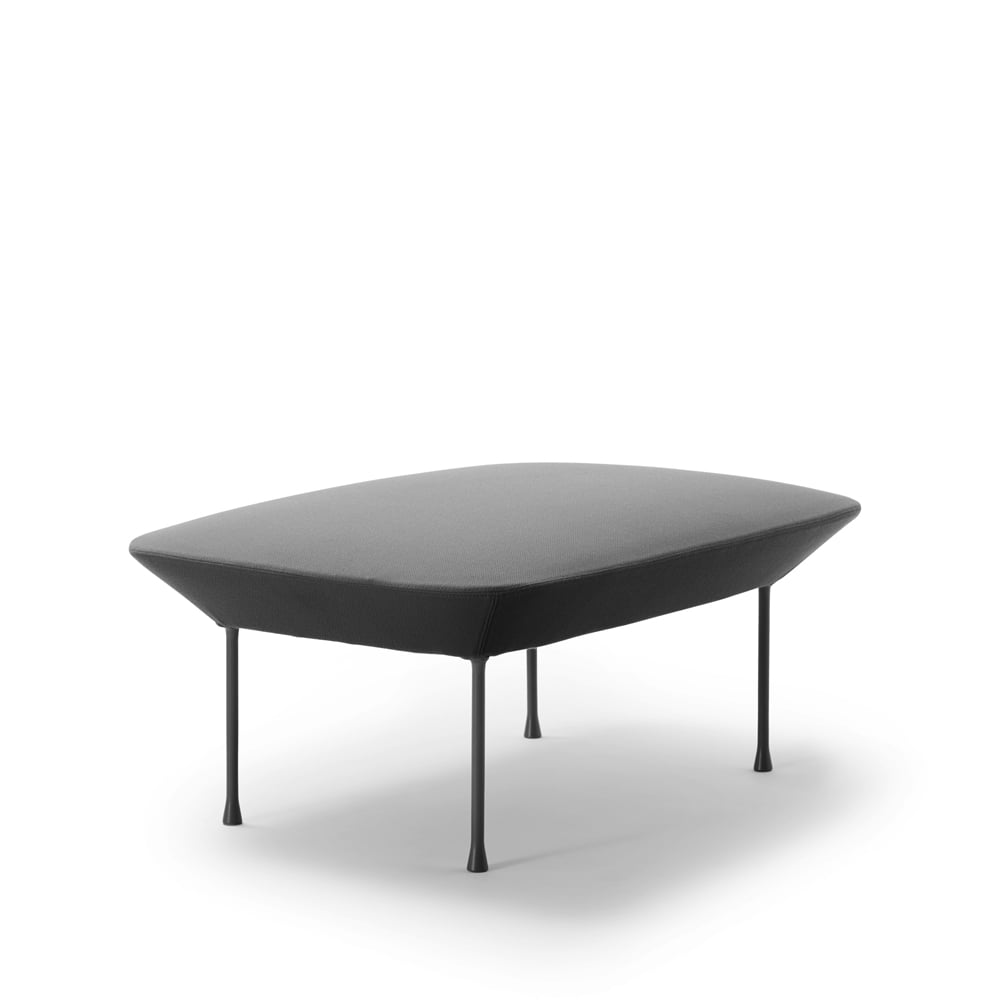 Muuto Oslo pouf Steelcut 180-Dark grey | Skandinavisk Design | Pallar | Grå
