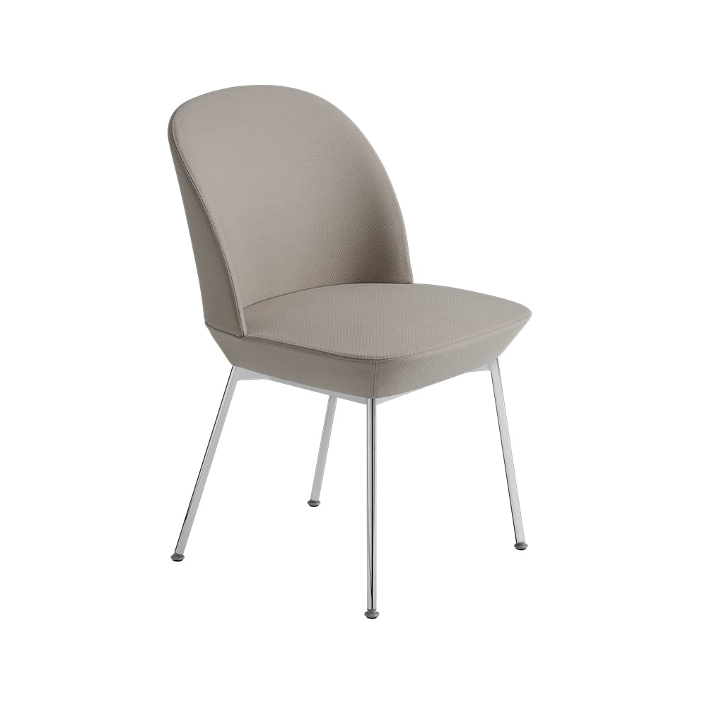 Muuto Oslo sidostol tygklädd Steelcut 42-Chrome | Skandinavisk Design | Stolar | Beige