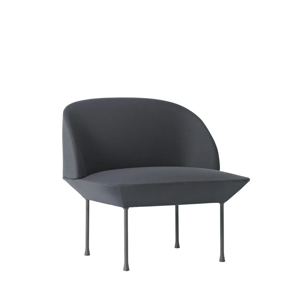 Muuto Oslo soffa 1-sits Steelcut 180-Dark Grey
