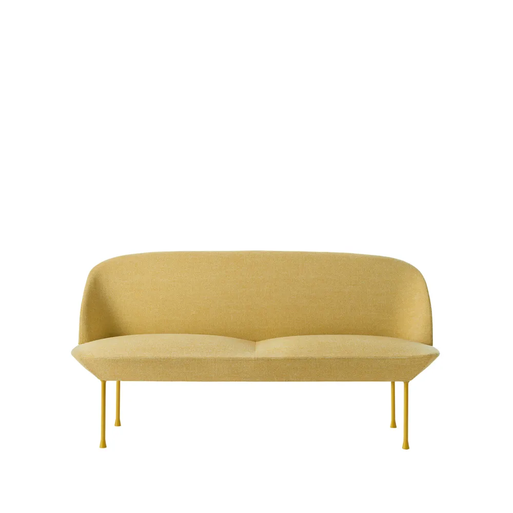 Oslo soffa 2-sits, Hallingdal 407-Yellow Muuto