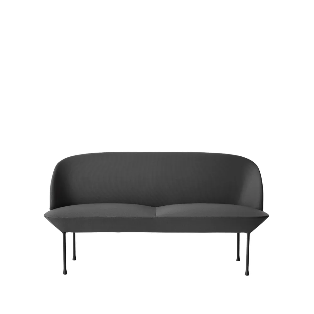 Oslo soffa 2-sits, Steelcut 180-Dark grey Muuto
