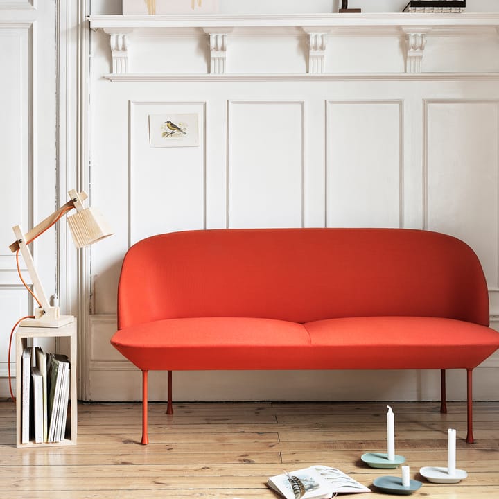 Oslo soffa 2-sits - Steelcut 660-Dark red - Muuto