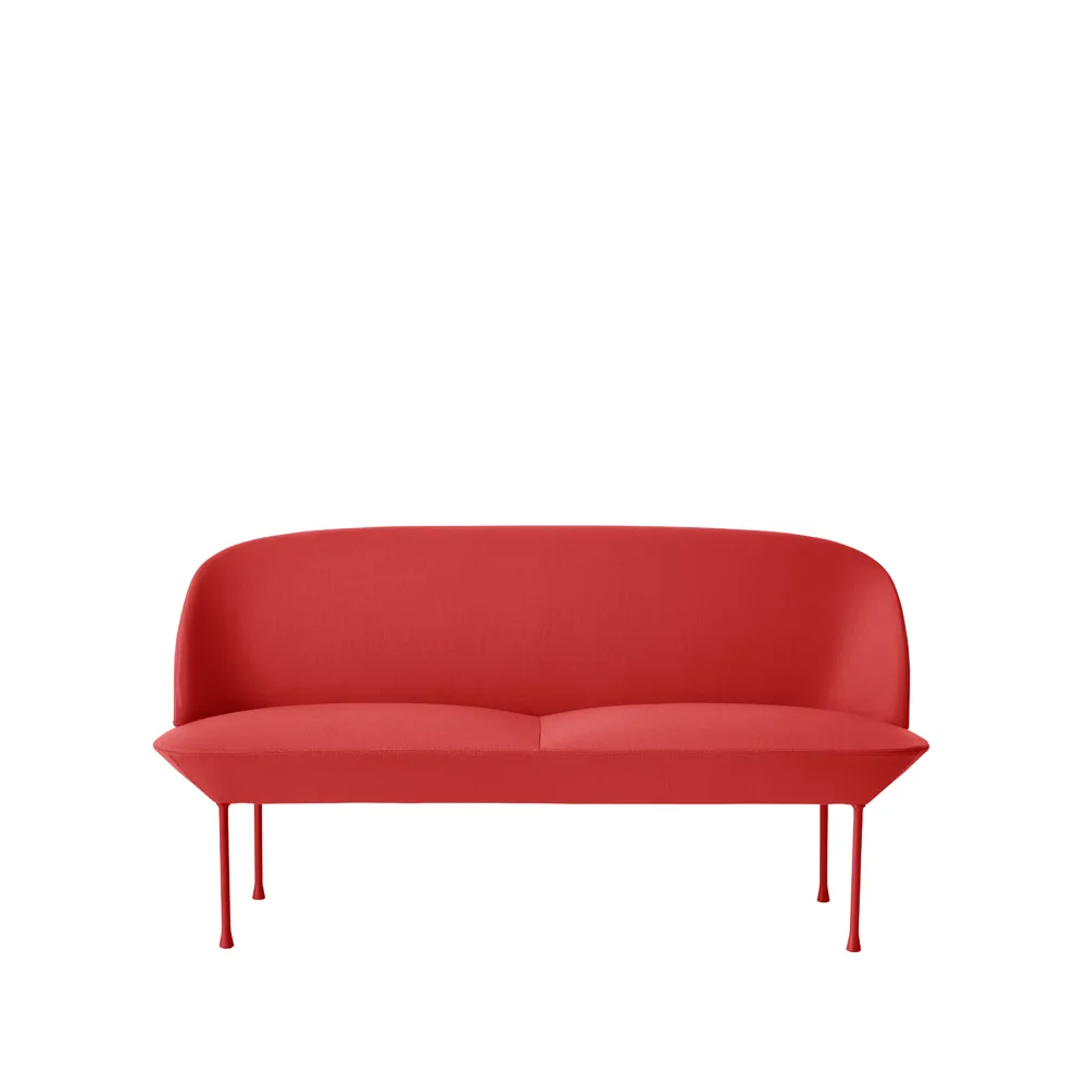 Oslo soffa 2-sits, Steelcut 660-Dark red Muuto