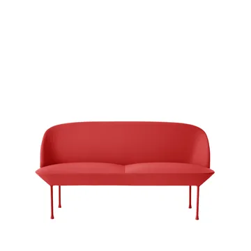 Oslo soffa 2-sits - Steelcut 660-Dark red - Muuto