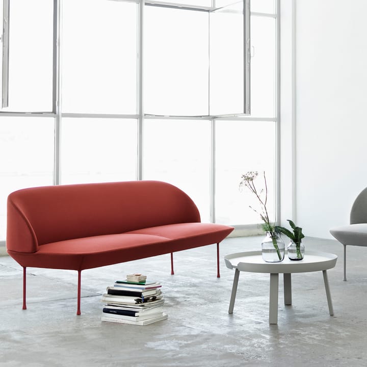 Oslo soffa 2-sits - Steelcut 660-Dark red - Muuto