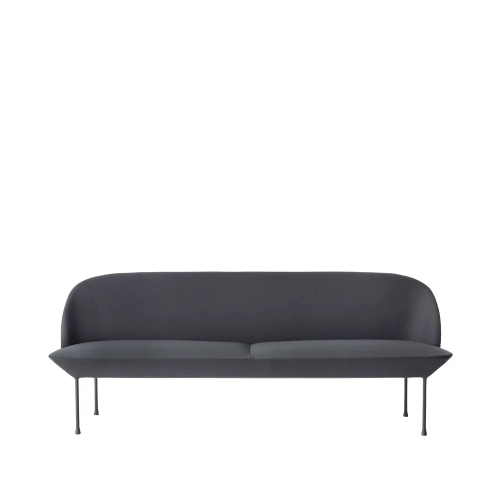 Muuto Oslo soffa 3-sits Steelcut 180-Dark grey | Skandinavisk Design | Soffor | Grå