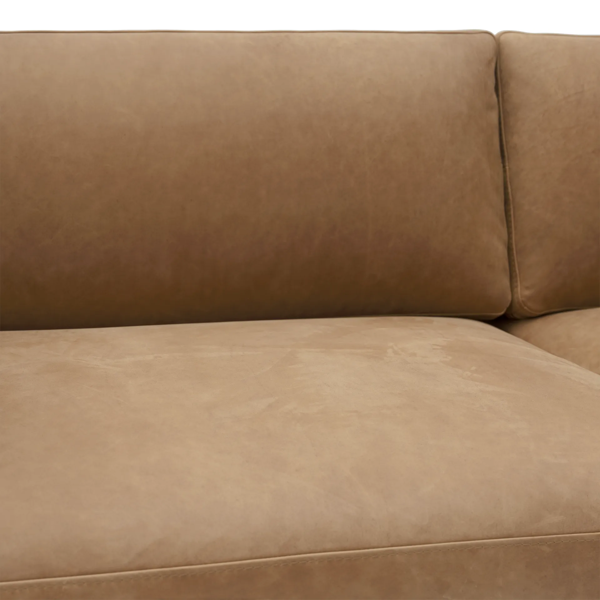 Outline 3,5-sits soffa polished alu, Grace leather Camel Muuto