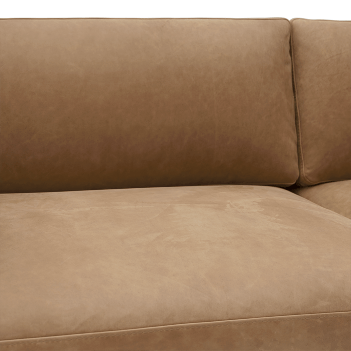 Outline 3,5-sits soffa polished alu - Grace leather Camel - Muuto