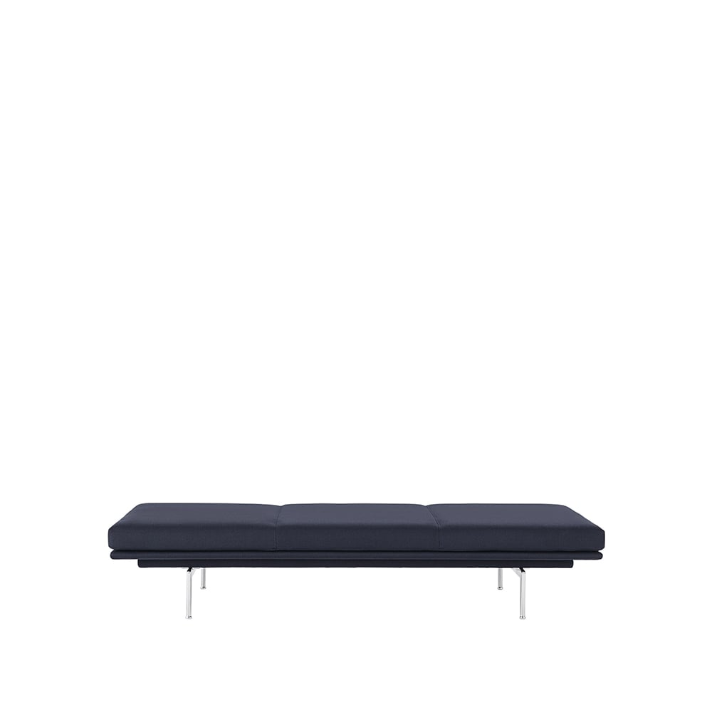 Muuto Outline dagbädd Vidar 554-Aluminium | Skandinavisk Design | Dagbäddar | Blå