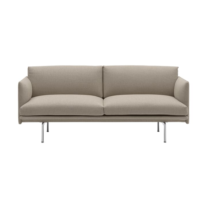 Outline soffa 2-sits - Ecriture 240-Polished Aluminum - Muuto