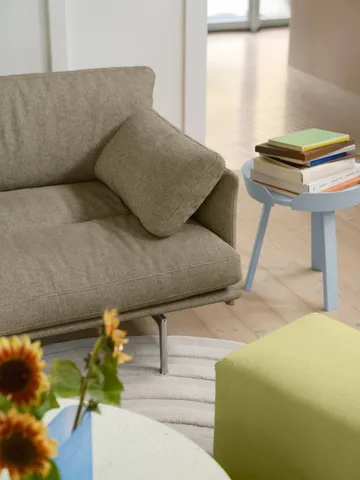 Outline Soft soffa - Clay 15-aluminiumben, 3-sits - Muuto