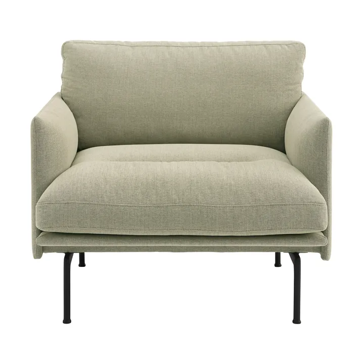 Outline Soft stol - Guest 250-svarta ben - Muuto
