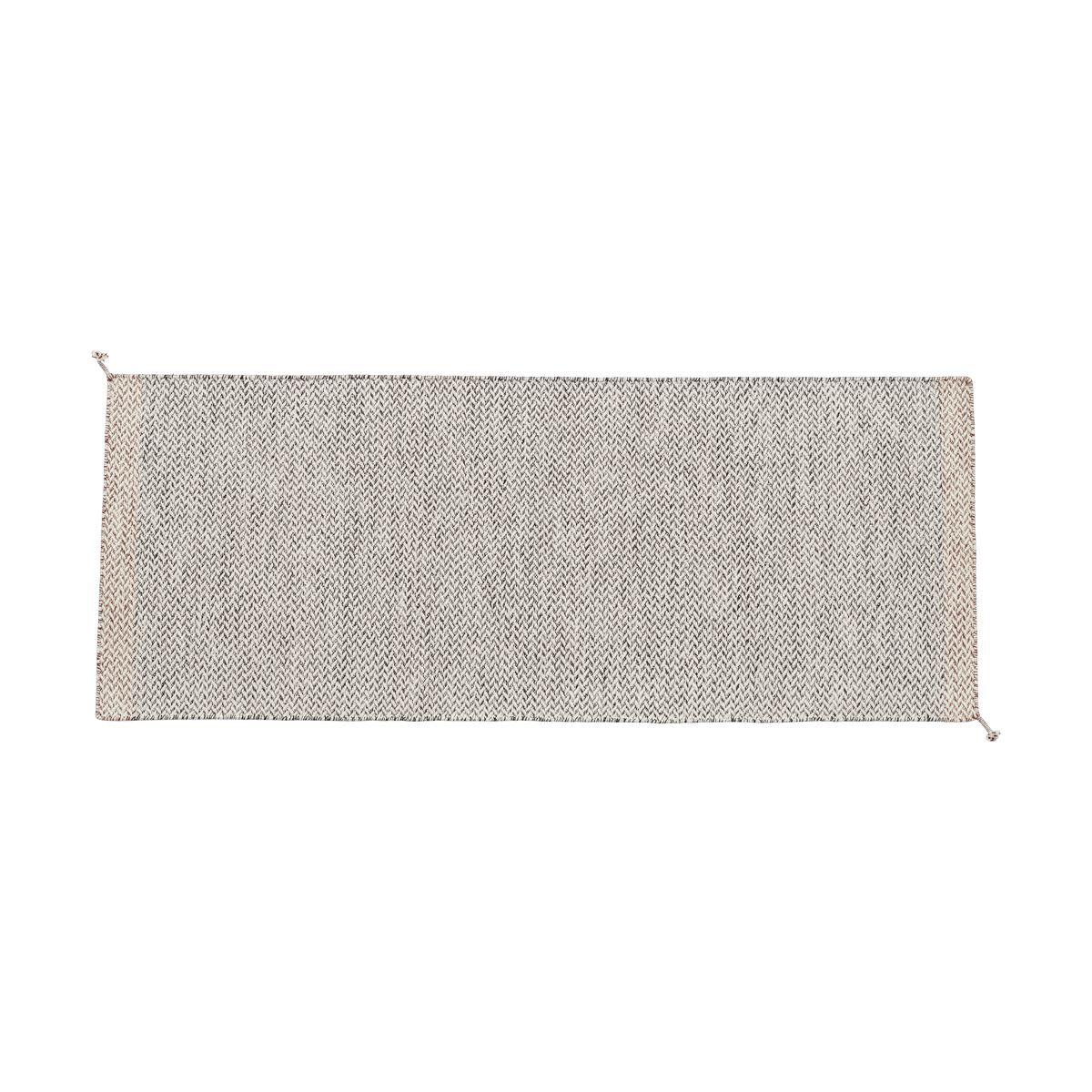 Muuto Ply matta 80x200 cm Black-white | Skandinavisk Design | Plastmattor | Svart