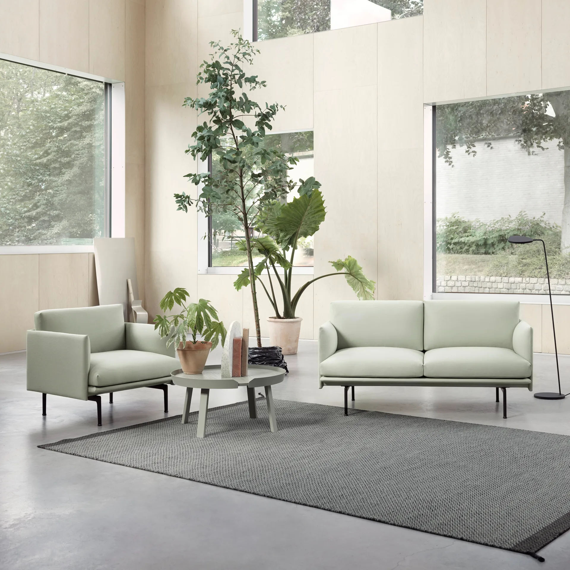 Ply ullmatta 170x240 cm, Mörkgrå Muuto