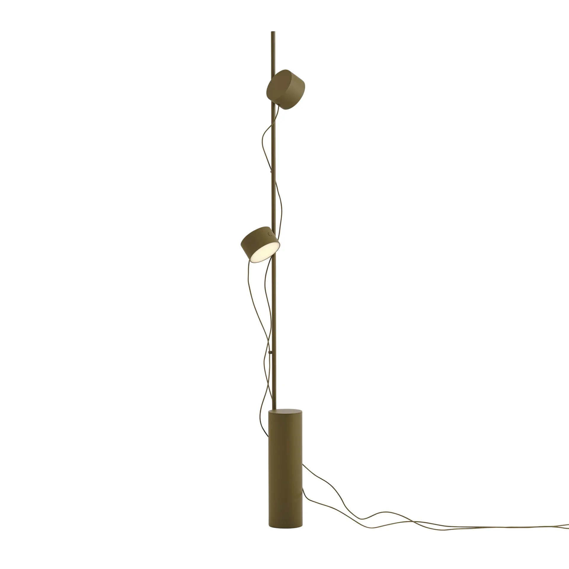 Post golvlampa, Brown-green Muuto