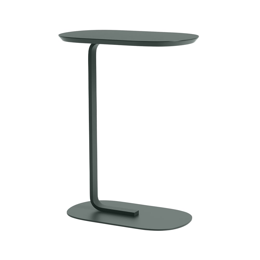 Muuto Relate sidobord 73,5 cm Dark green | Skandinavisk Design | Avlastningsbord & Sidobord | Grön