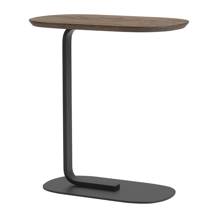 Relate sidobord H 605 - Solid smoked Oak-Black - Muuto