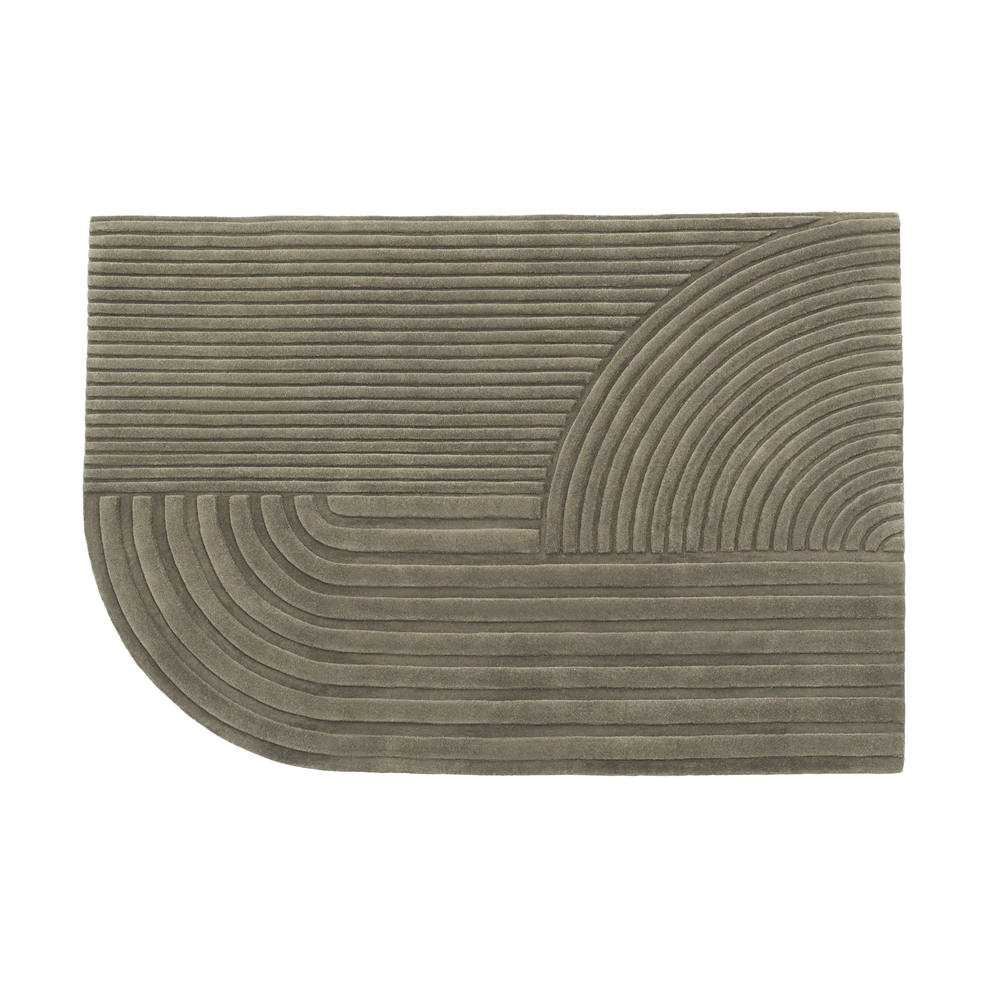Relevo matta 170x240 cm, Taupe Muuto