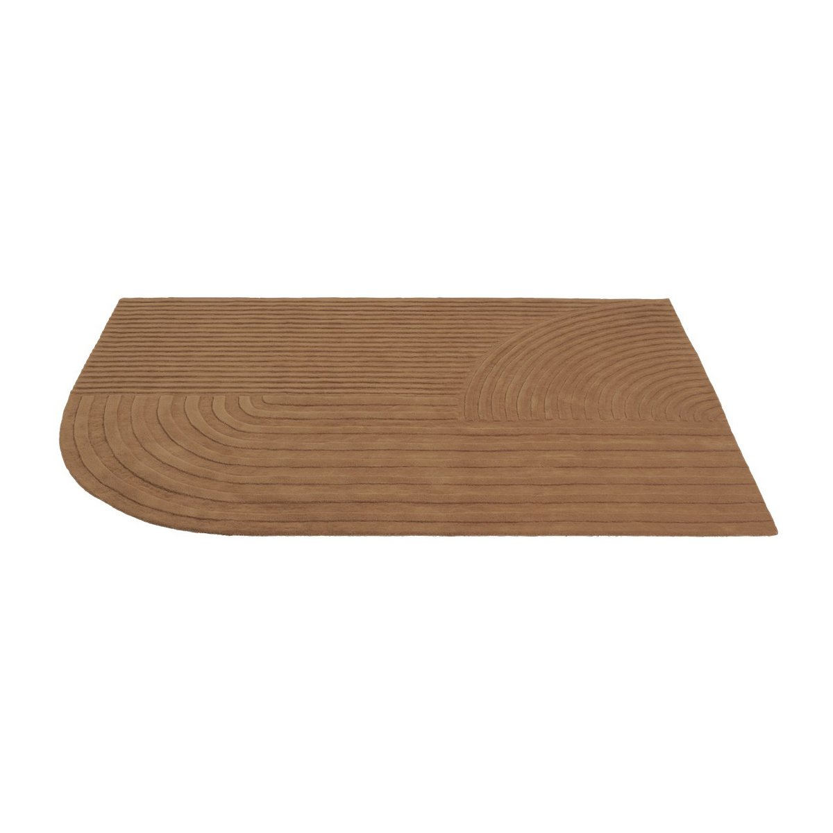 Muuto Relevo matta 200x300 cm Burnt orange | Skandinavisk Design | Ullmattor | Orange